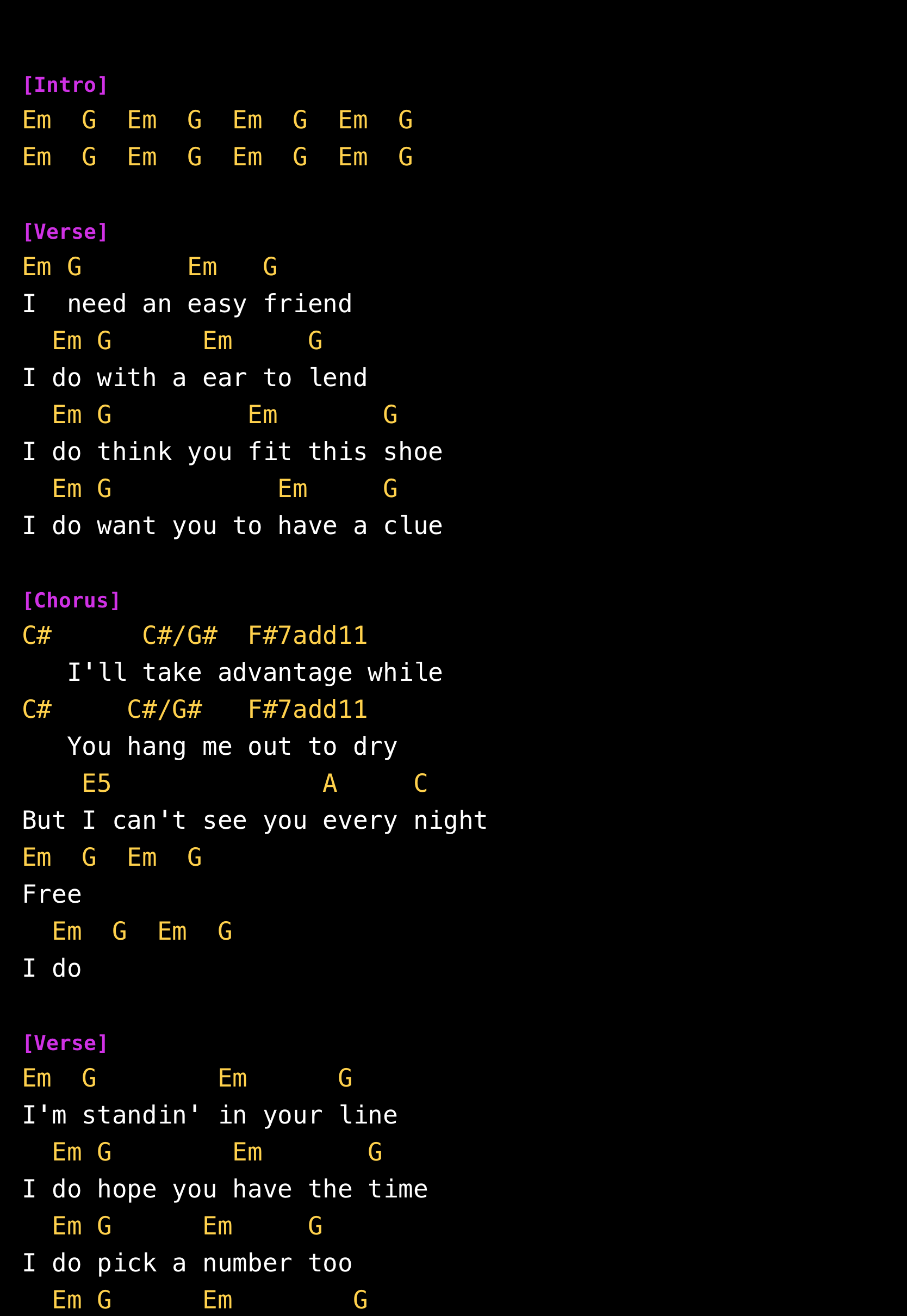 Gig Songbook performance mode