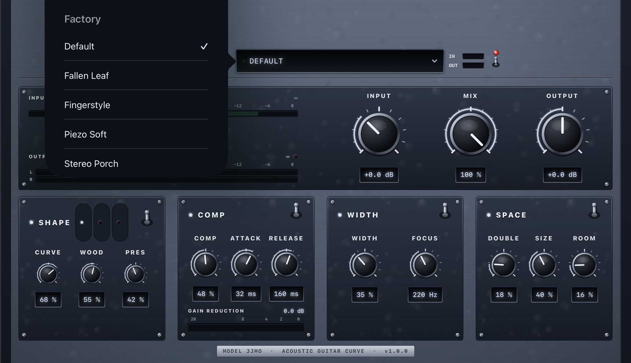 jj-moon preset window open over the panel